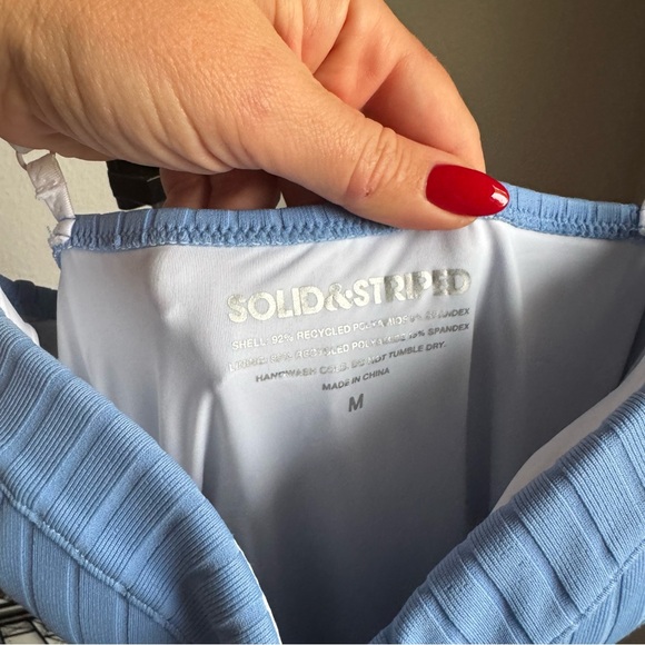 NWT SOLID & STRIPED THE SPENCER RIBBED ONE-PIECE SWIMSUIT Sz M - Picture 7 of 11